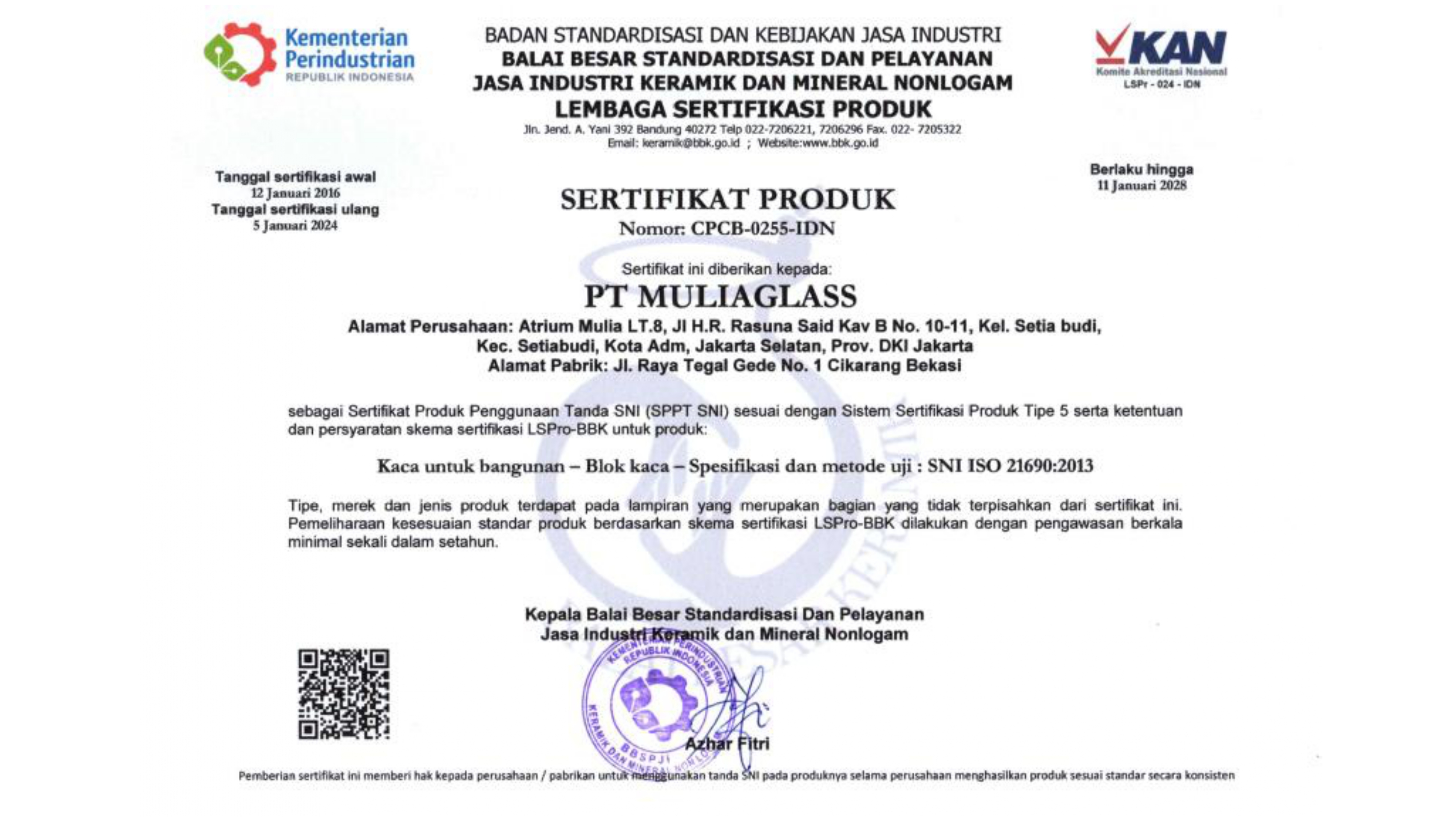 Product Certification