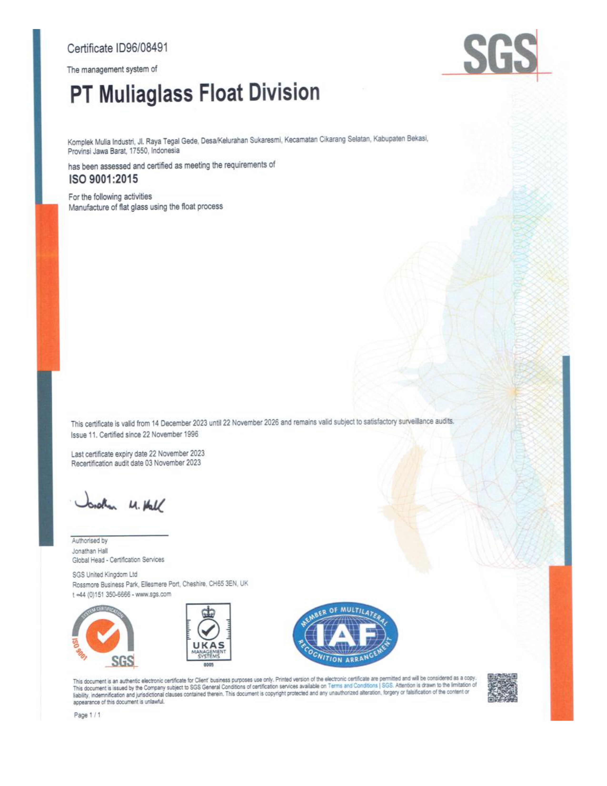 ISO 9001:2015 Quality Management System